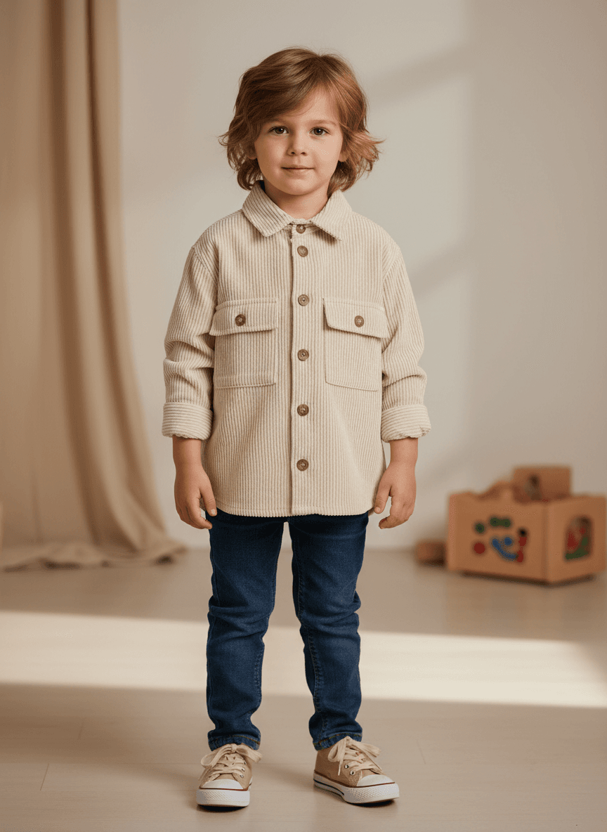 Camicia Overshirt velluto a costine bambino Mayoral beige Mayoral 2 Anni 92cm