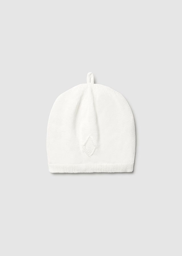 Cappello in filo di cotone tricot neonati Mayoral Newborn panna Mayoral Panna