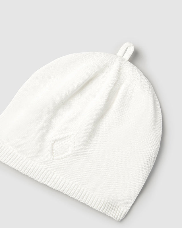 Cappello in filo di cotone tricot neonati Mayoral Newborn panna Mayoral Panna