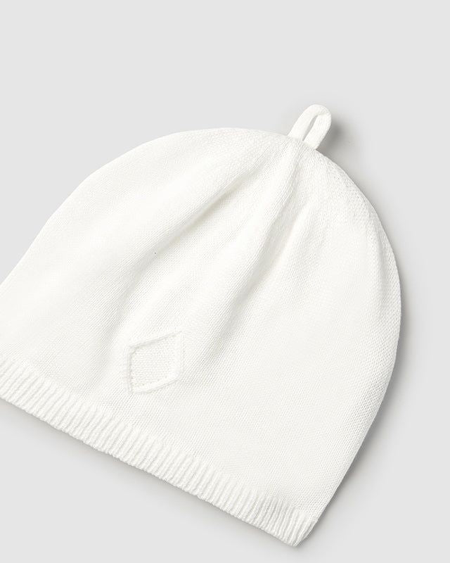 Cappello in filo di cotone tricot neonati Mayoral Newborn panna Mayoral Panna