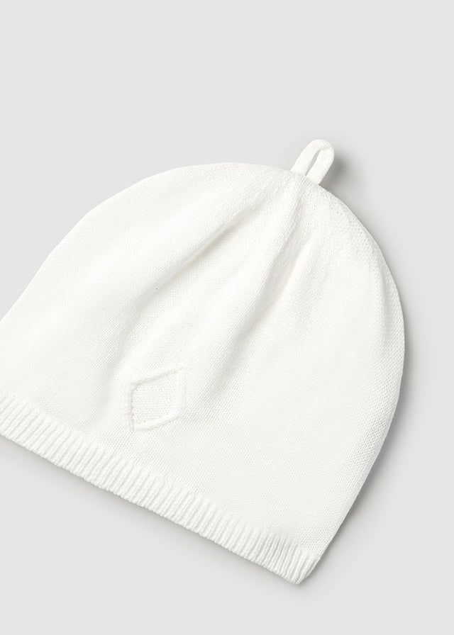 Cappello in filo di cotone tricot neonati Mayoral Newborn panna Mayoral Panna