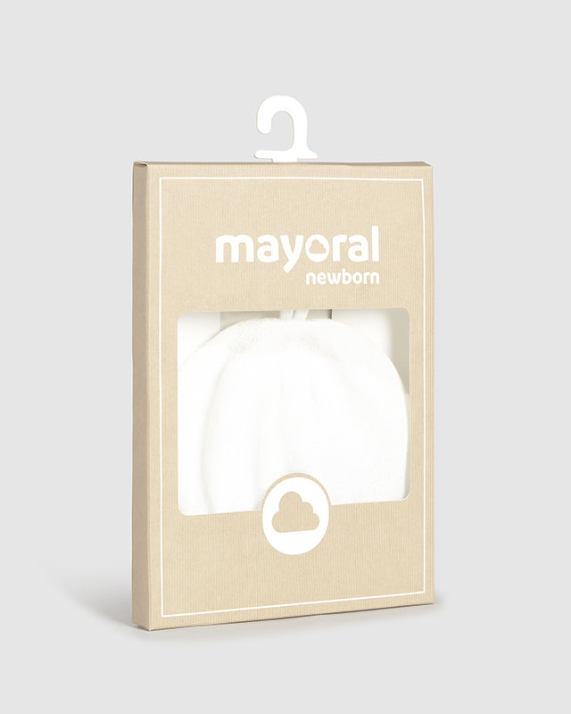 Cappello in filo di cotone tricot neonati Mayoral Newborn panna Mayoral Panna