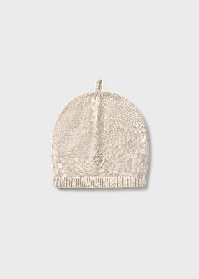 Cappello in filo di cotone tricot neonati Mayoral Newborn beige Mayoral Beige