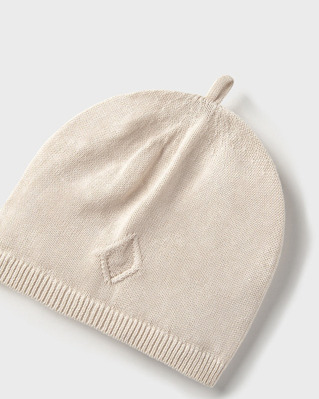 Cappello in filo di cotone tricot neonati Mayoral Newborn beige Mayoral Beige