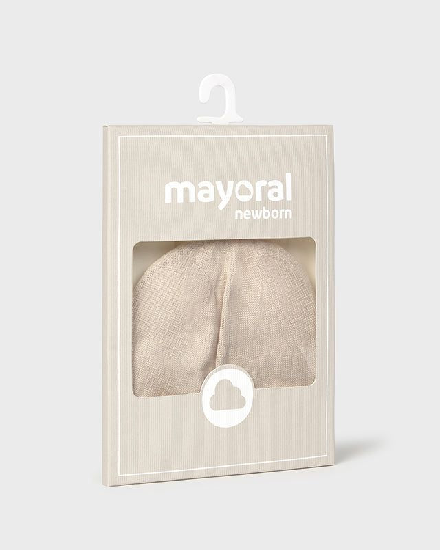Cappello in filo di cotone tricot neonati Mayoral Newborn beige Mayoral Beige