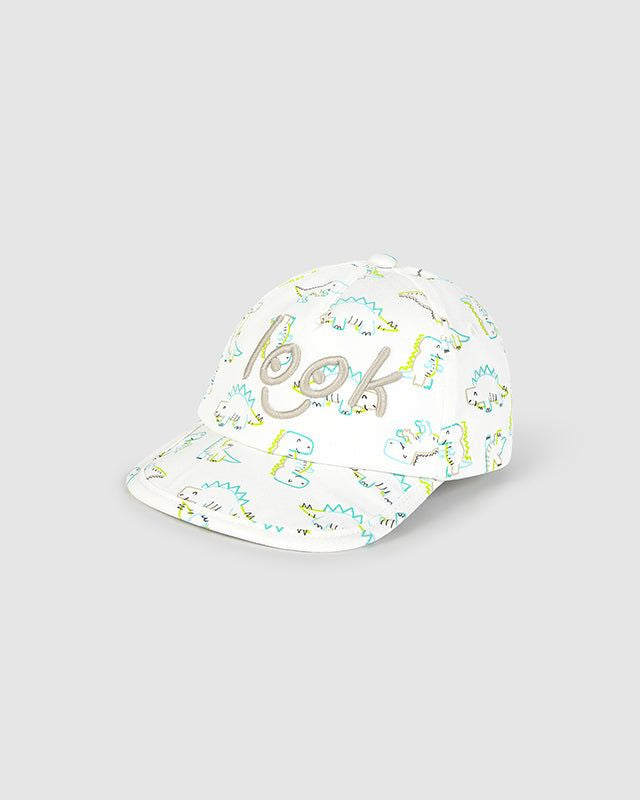 Cappello neonato Mayoral stampa Dinosauri Mayoral Panna