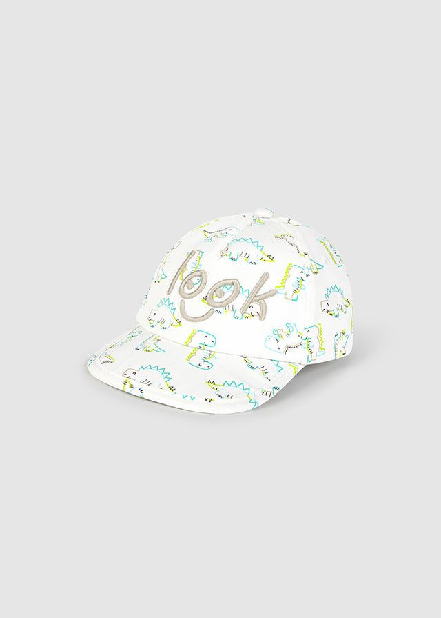 Cappello neonato Mayoral stampa Dinosauri Mayoral Panna