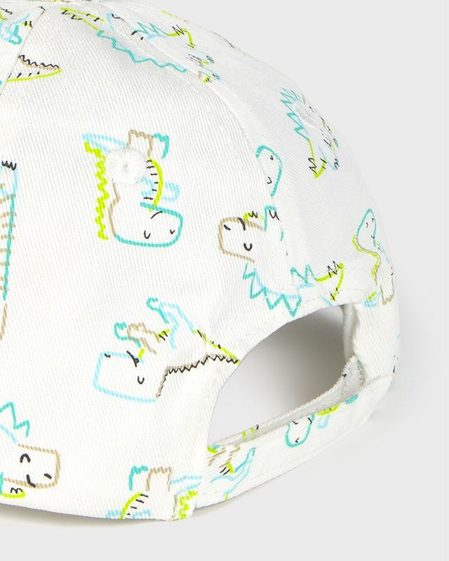 Cappello neonato Mayoral stampa Dinosauri Mayoral Panna