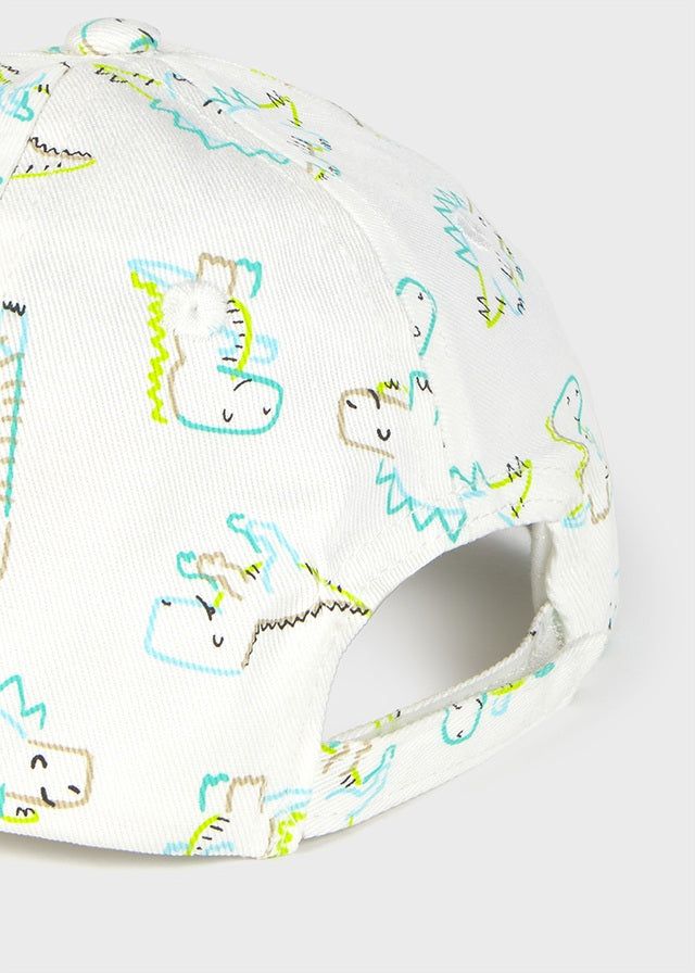 Cappello neonato Mayoral stampa Dinosauri Mayoral Panna