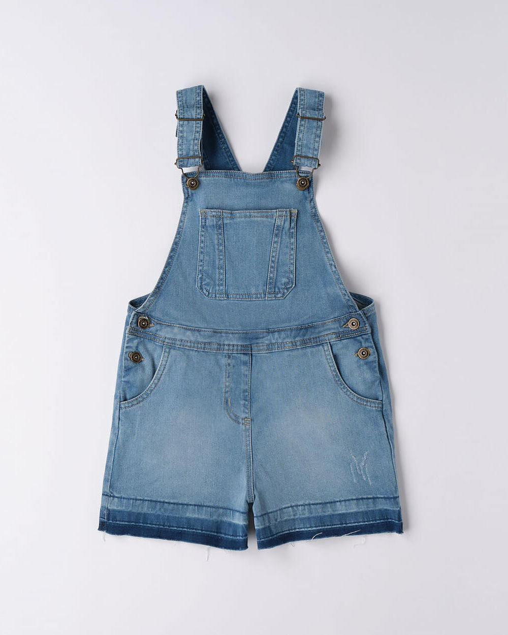 Salopette corta per ragazza iDO blu jeans iDO Blu