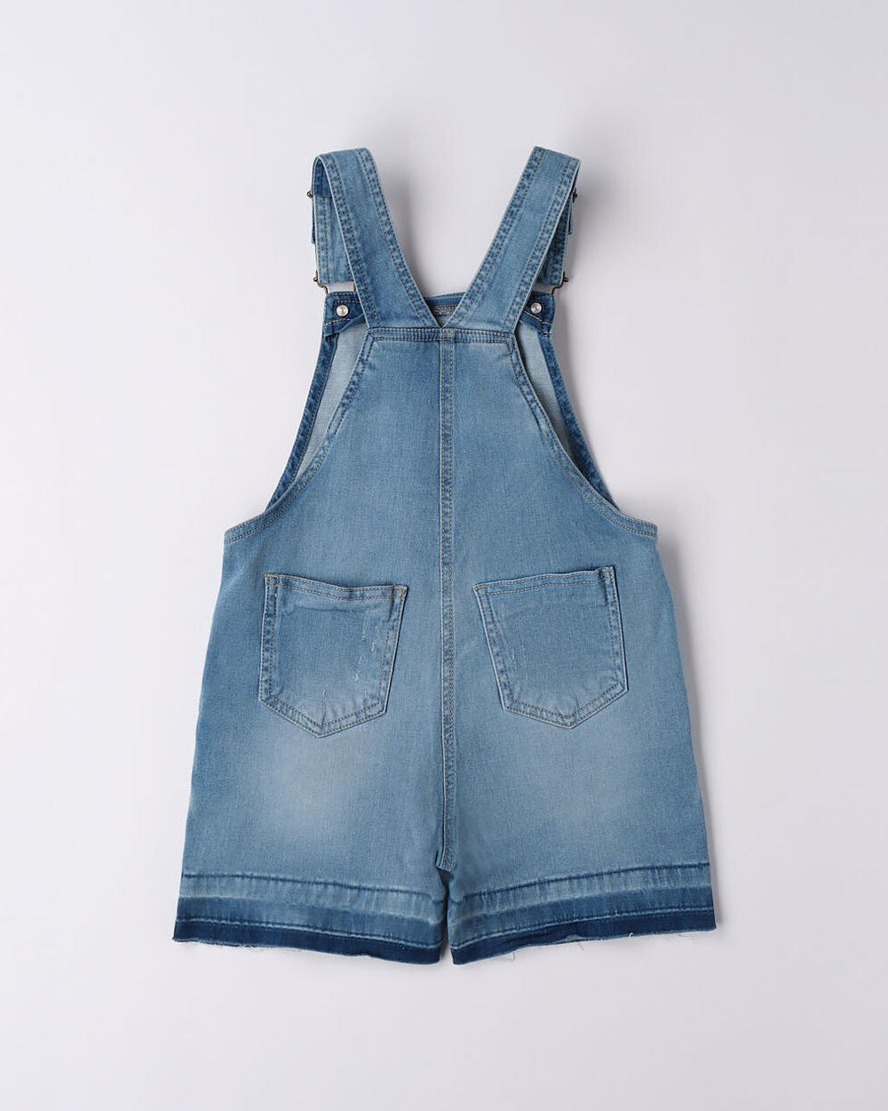 Salopette corta per ragazza iDO blu jeans iDO Blu