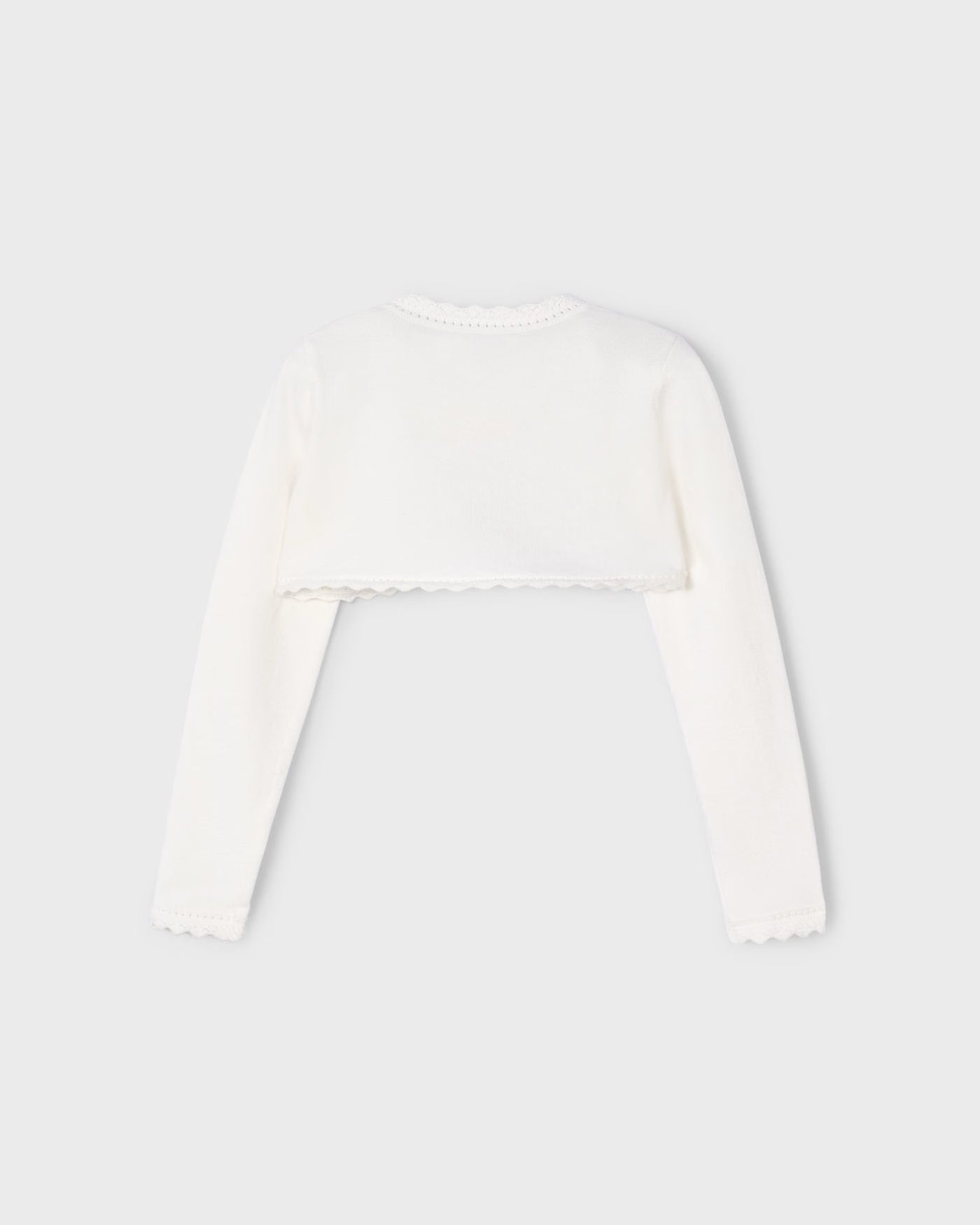 Cardigan modello bolerino in maglia bambina Mayoral panna Mayoral Panna