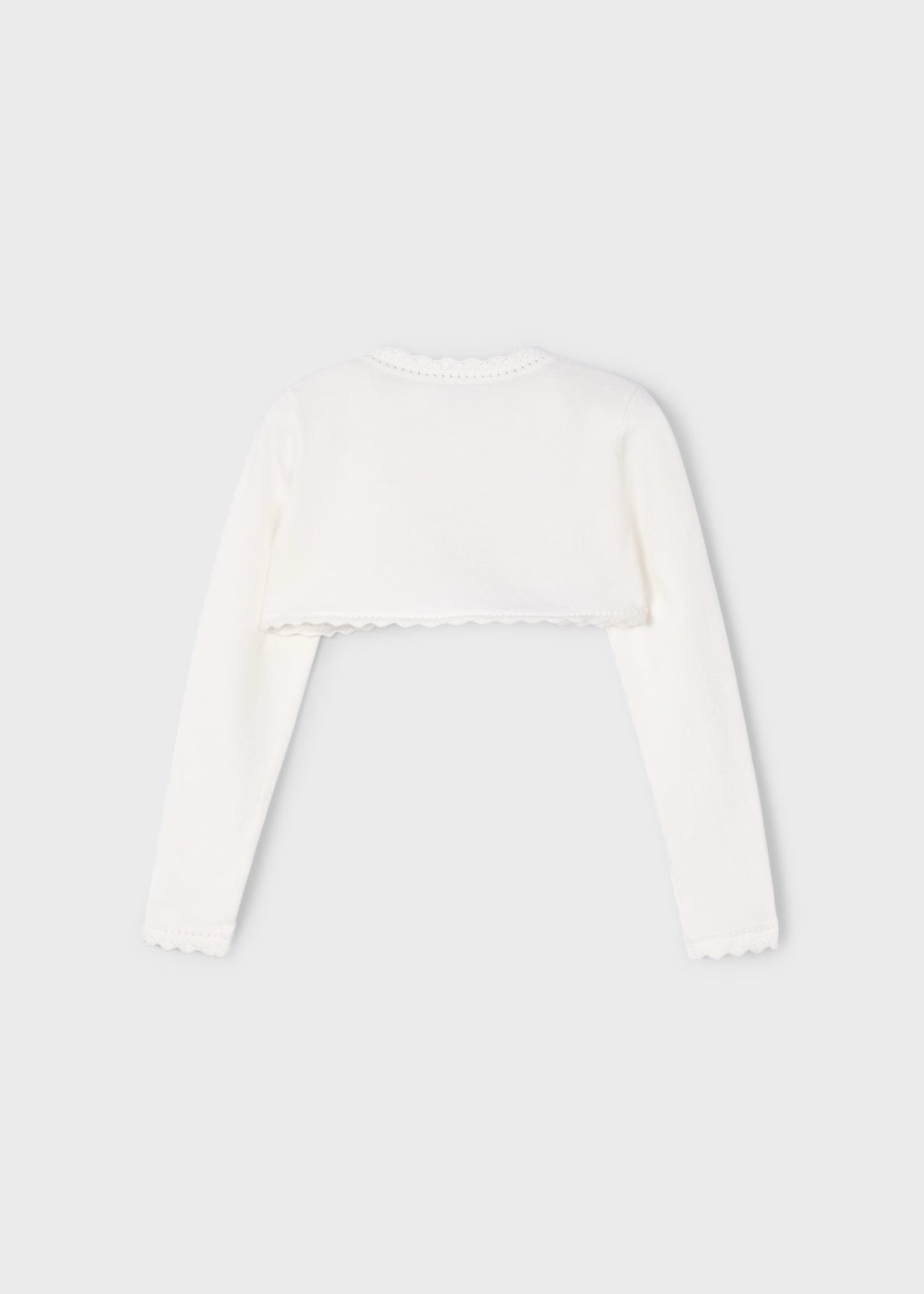 Cardigan modello bolerino in maglia bambina Mayoral panna Mayoral Panna