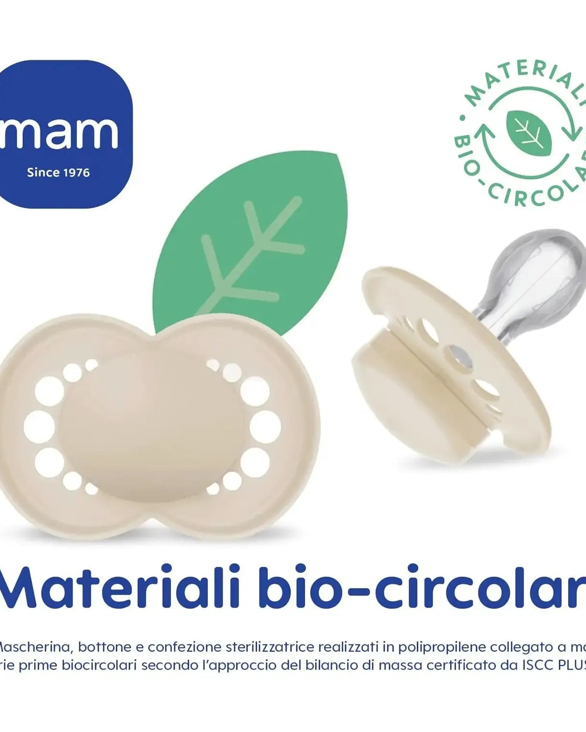 Succhietti con materiali bio-circolari, certificati, MAM
