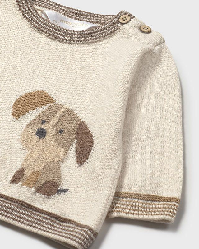 Maglioncino in maglia neonato Mayoral Newborn Cane ceramica Mayoral 0-1 Mesi 55cm