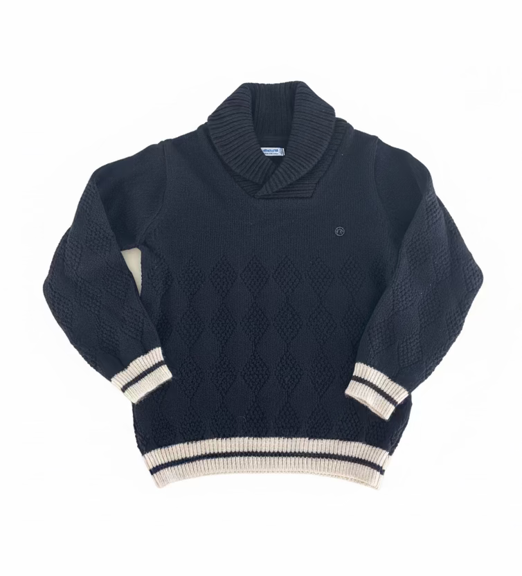 Maglione collo alto bambino Mayoral blu marino Mayoral 2 Anni 92cm