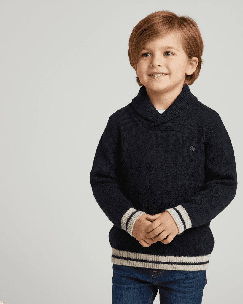 Maglione collo alto bambino Mayoral blu marino Mayoral 2 Anni 92cm