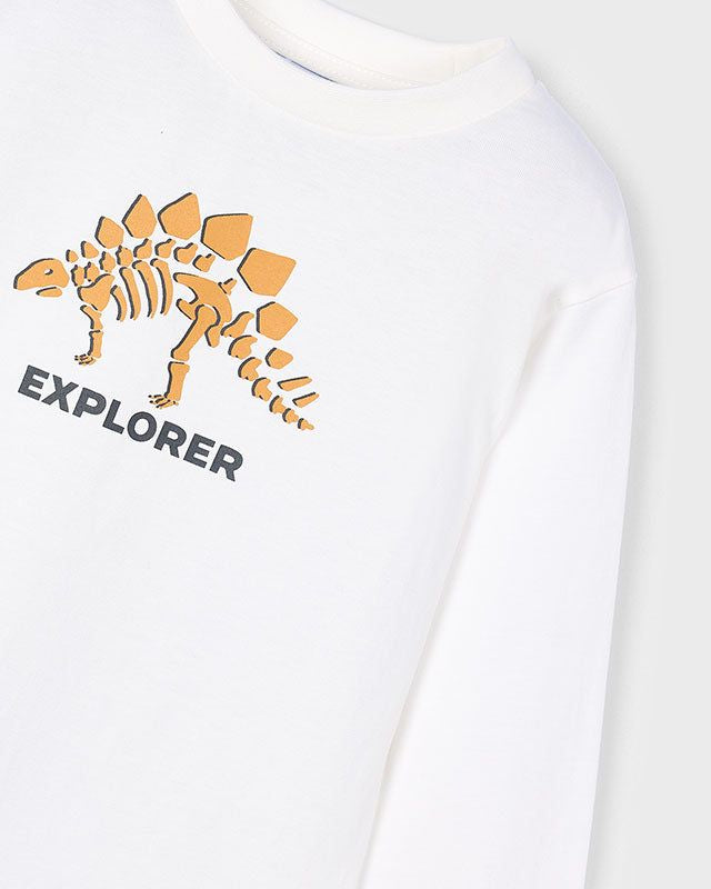 Tuta 3 pezzi bambino Mayoral Dinosauro gialla mostarda Mayoral 2 Anni 92cm