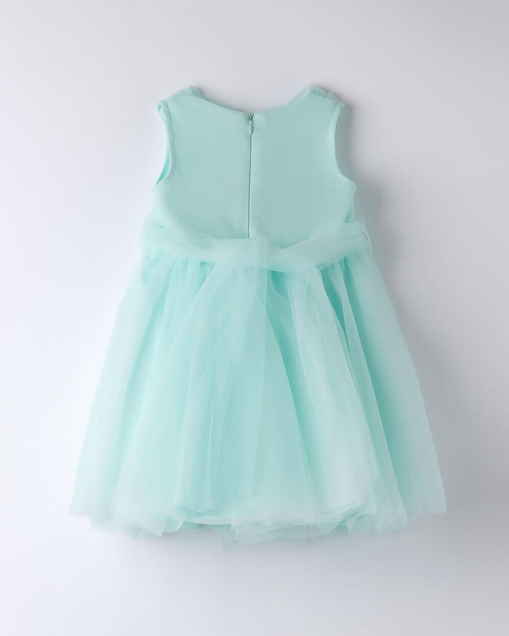 Abito cerimonia bambina iDO in tulle color acqua iDO Acqua