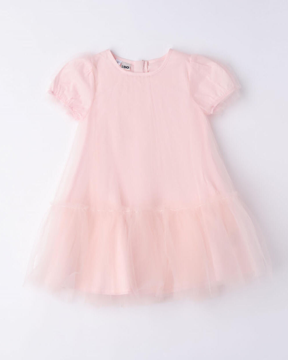 Abito cerimonia bambina iDO in tulle rosa chiaro iDO Rosa