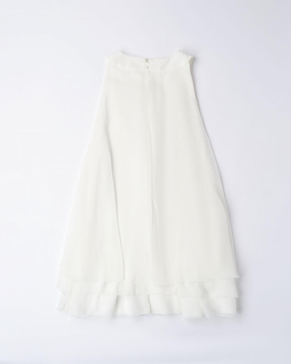 Abito cerimonia chiffon ragazza iDO dettaglio fiore tulle panna iDO Panna