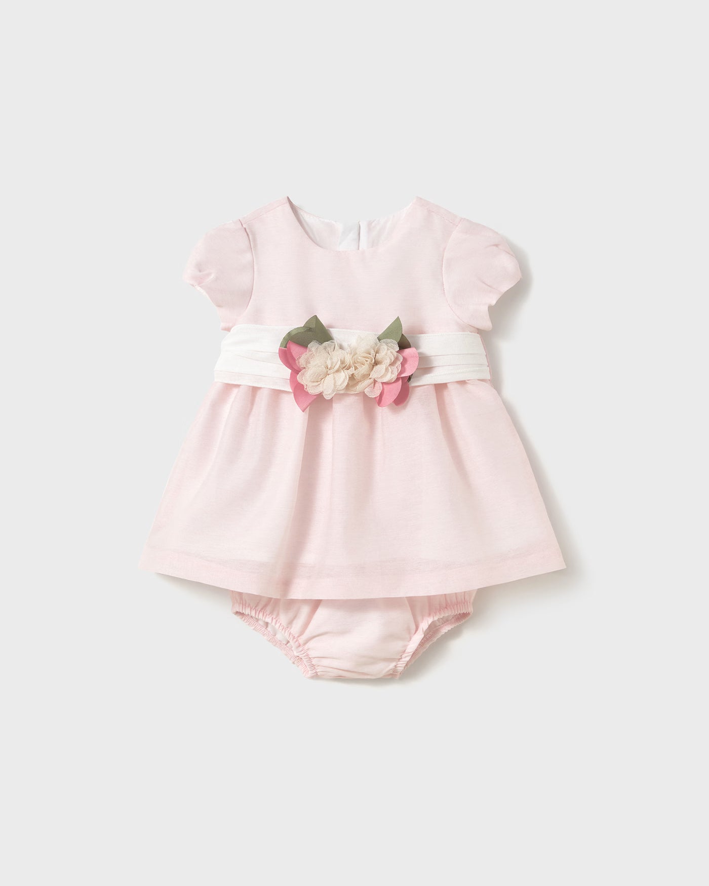 Abito cerimonia con copri pannolino neonata Mayoral Newborn rosa baby Mayoral Rosa