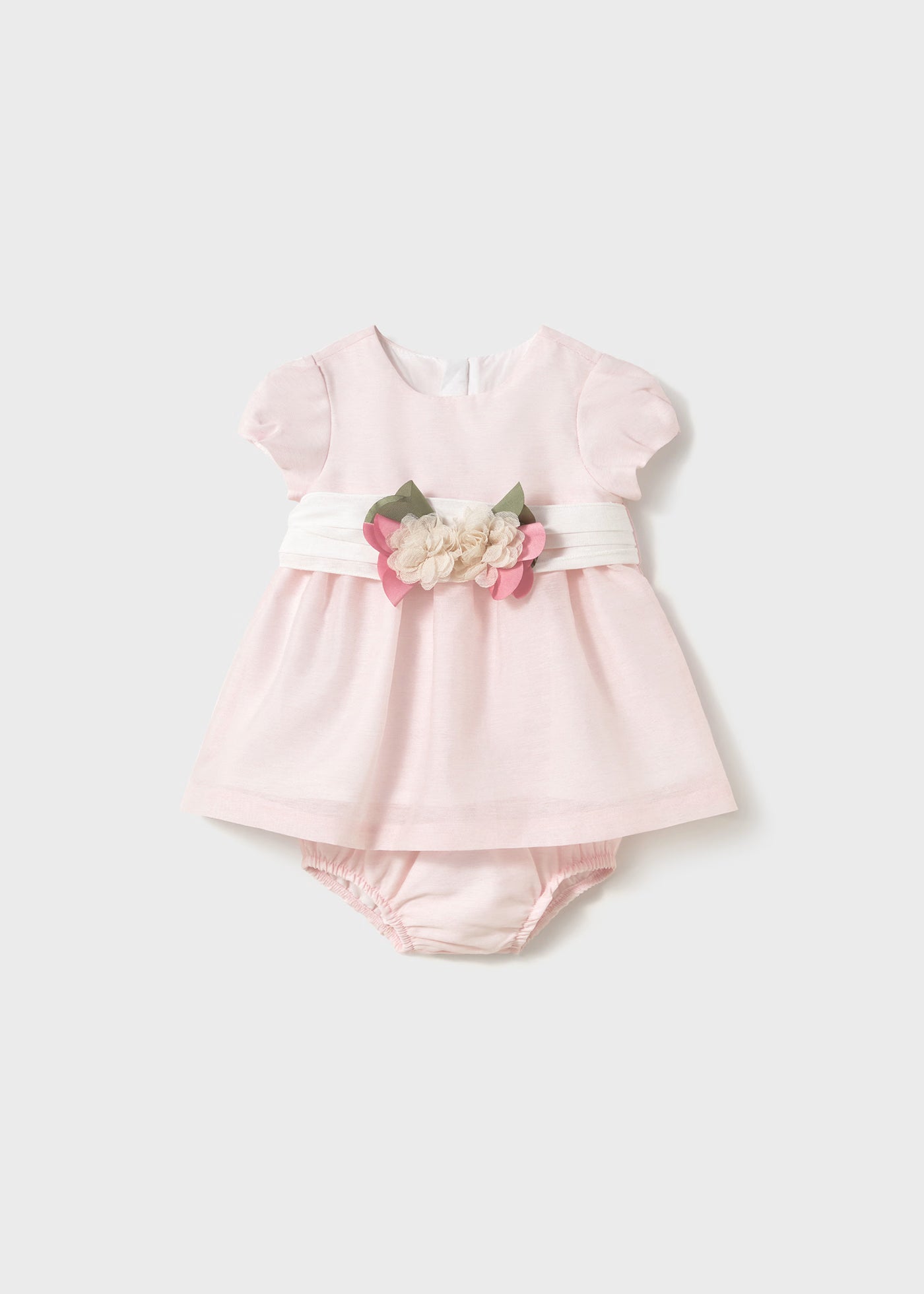 Abito cerimonia con copri pannolino neonata Mayoral Newborn rosa baby Mayoral Rosa