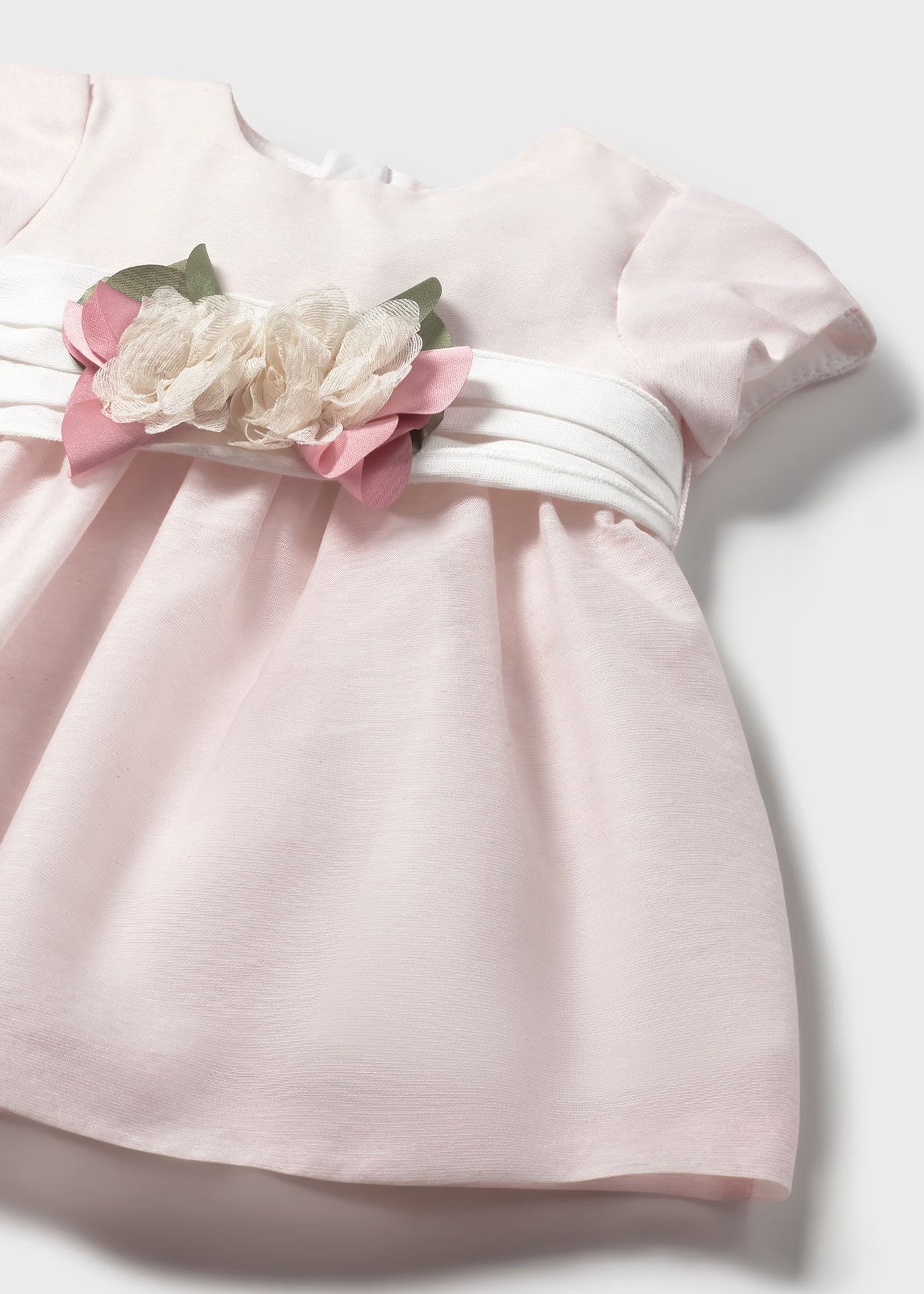 Abito cerimonia con copri pannolino neonata Mayoral Newborn rosa baby Mayoral Rosa