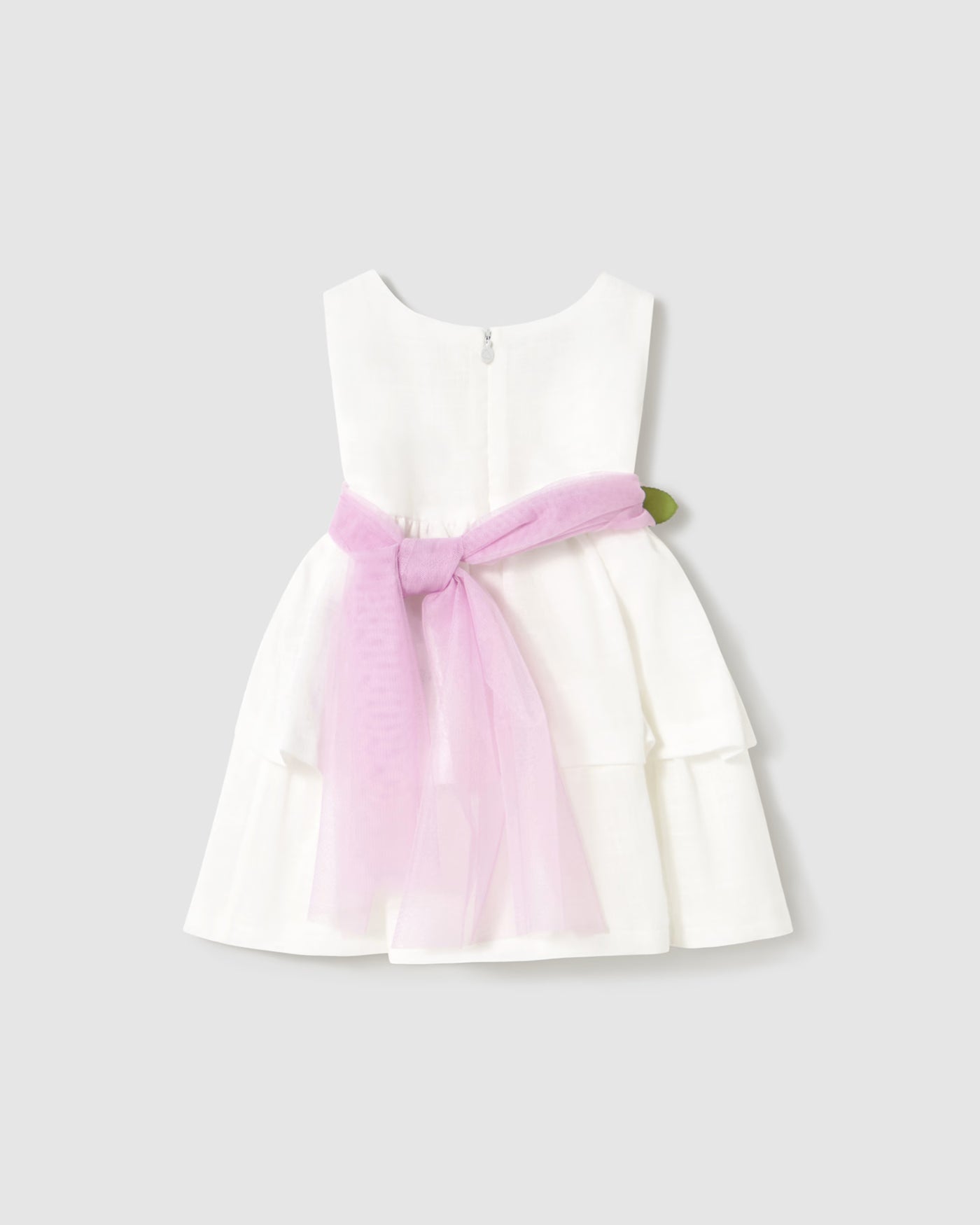 Abito cerimonia con fusciacca floreale neonata Mayoral bianco Mayoral Bianco