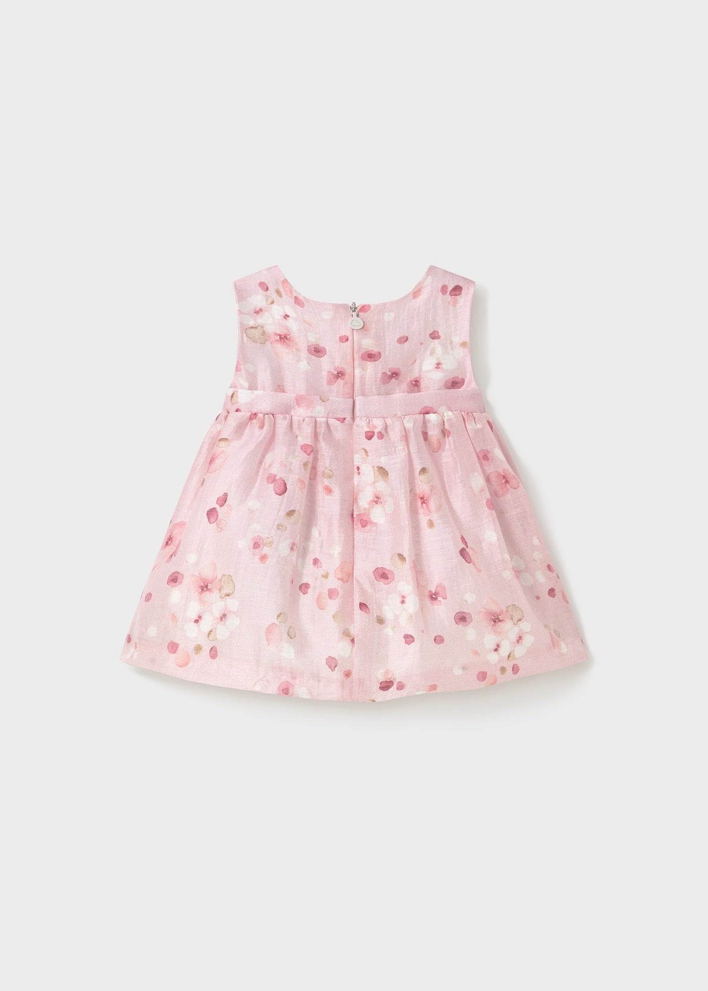 Abito cerimonia neonata Mayoral Newborn fiori rosa baby Mayoral Rosa