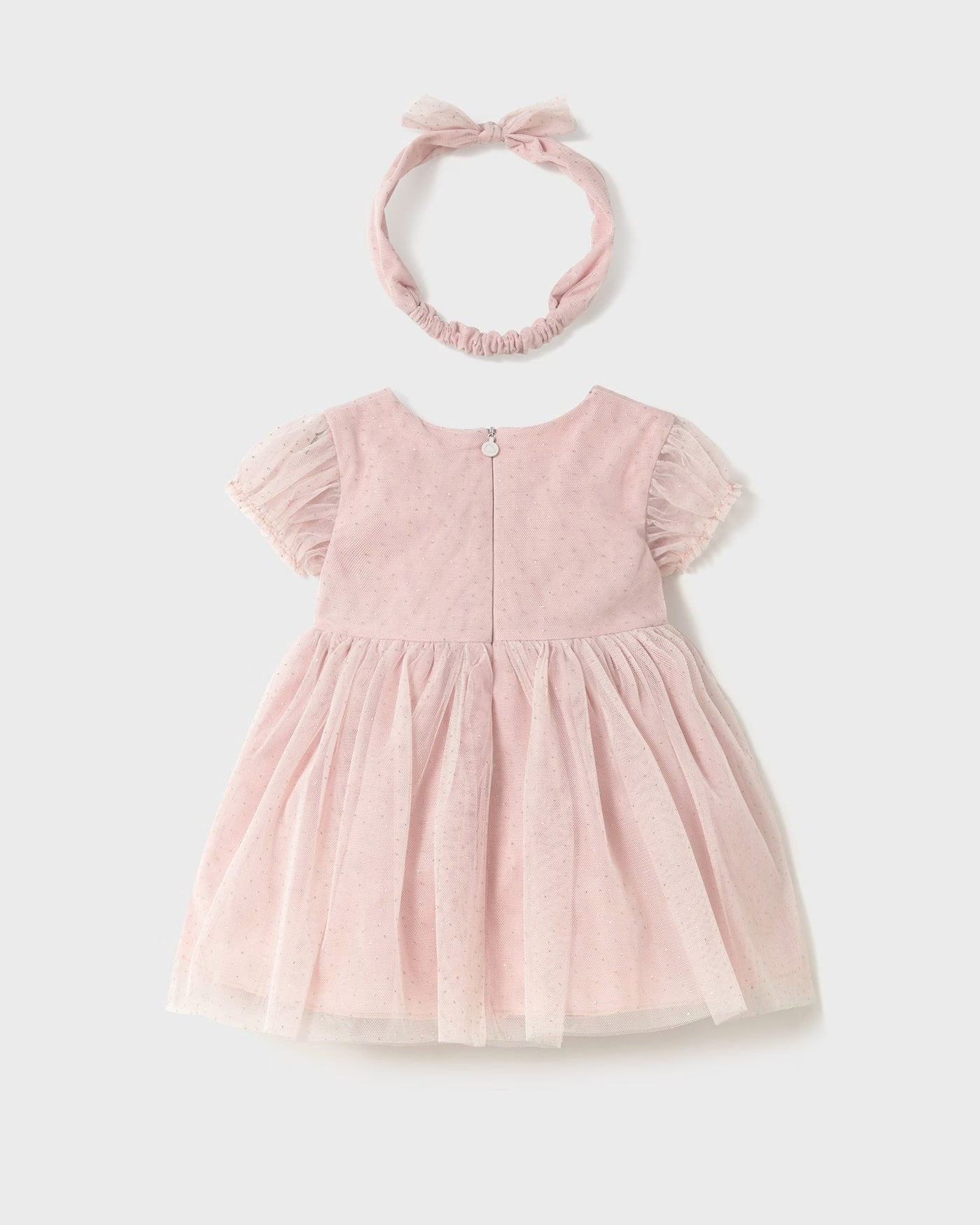 Abito cerimonia tulle con fascia neonata Mayoral rosa Mayoral Rosa