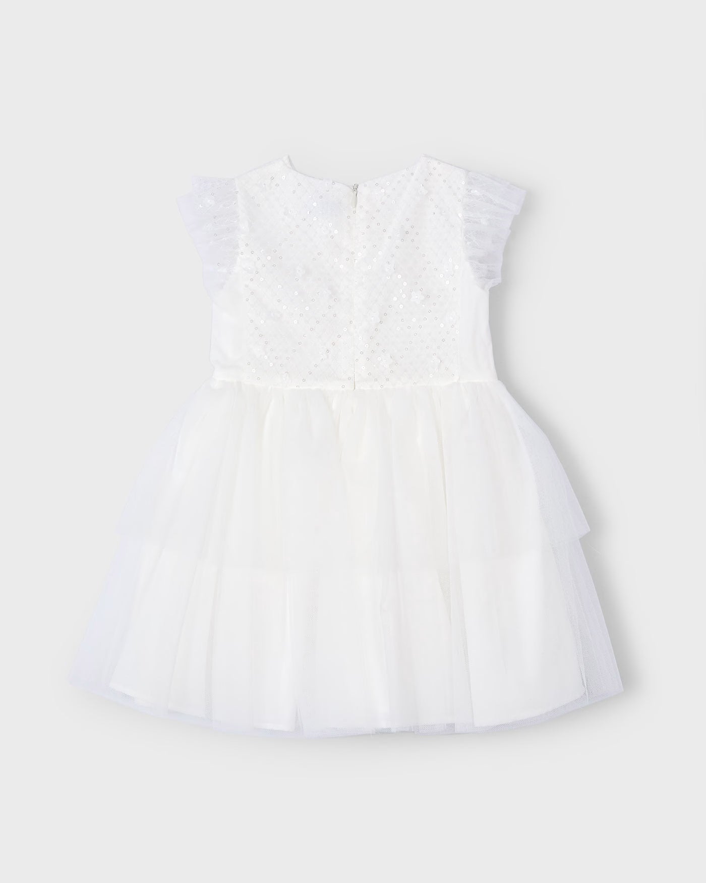 Abito cerimonia tulle lustrini bambina Mayoral panna Mayoral Panna