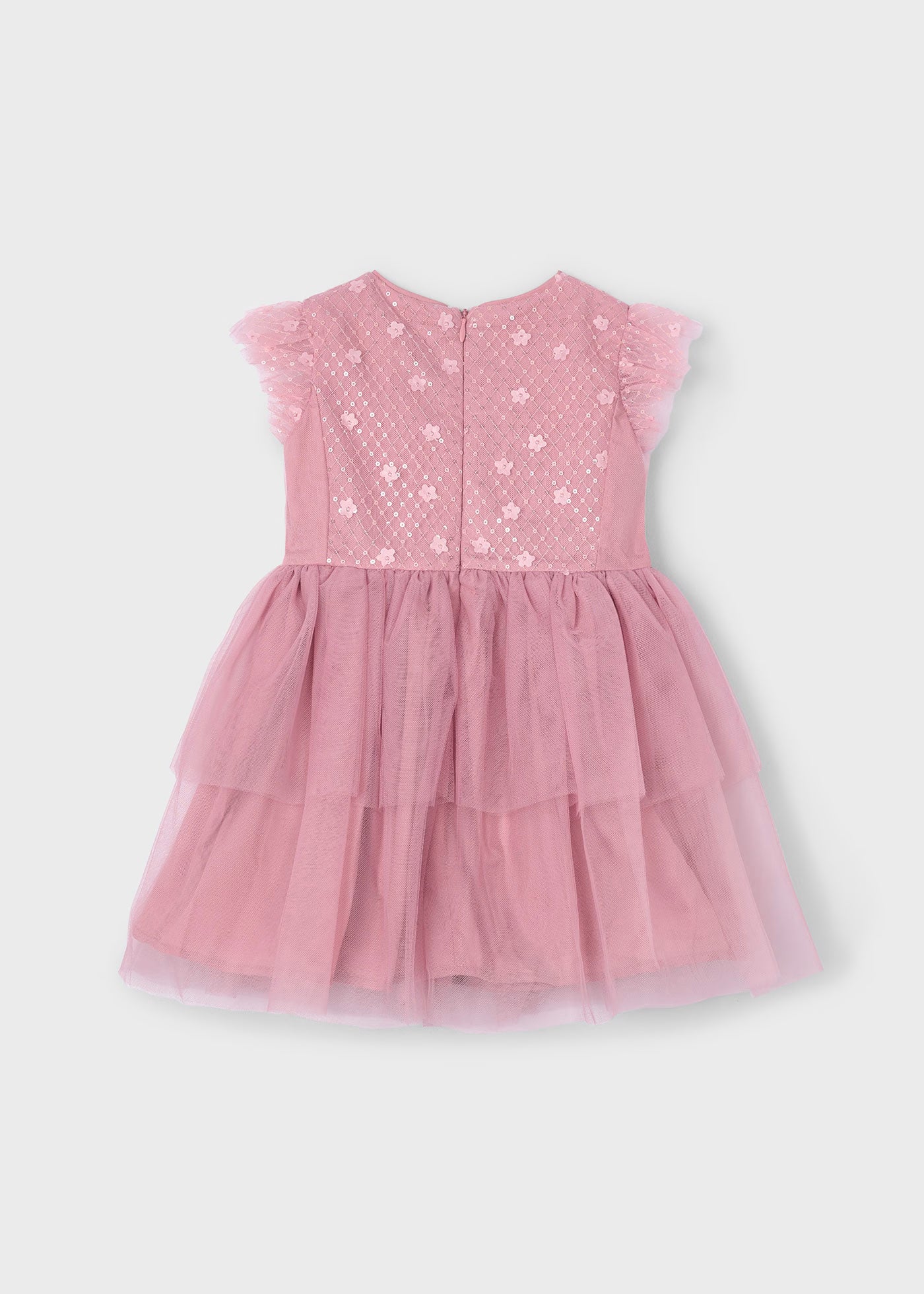 Abito cerimonia tulle lustrini bambina Mayoral rosato Mayoral Rosato
