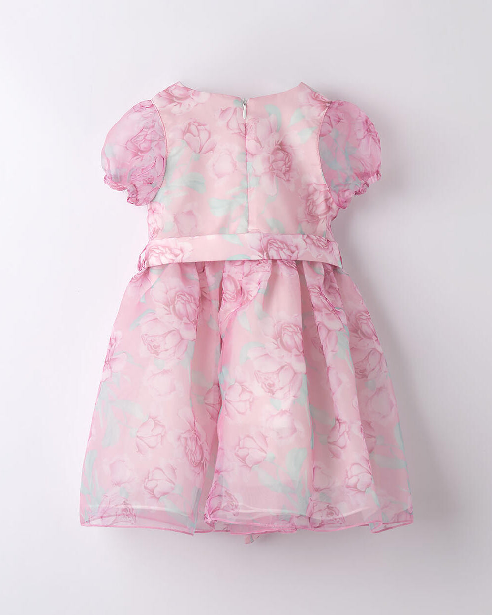 Abito cerimoniavita alta bambina iDO rosa floreale iDO Rosa