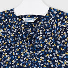 Abito chiffon fluido bambina Mayoral blu cuori - ErreGiModaBimbo