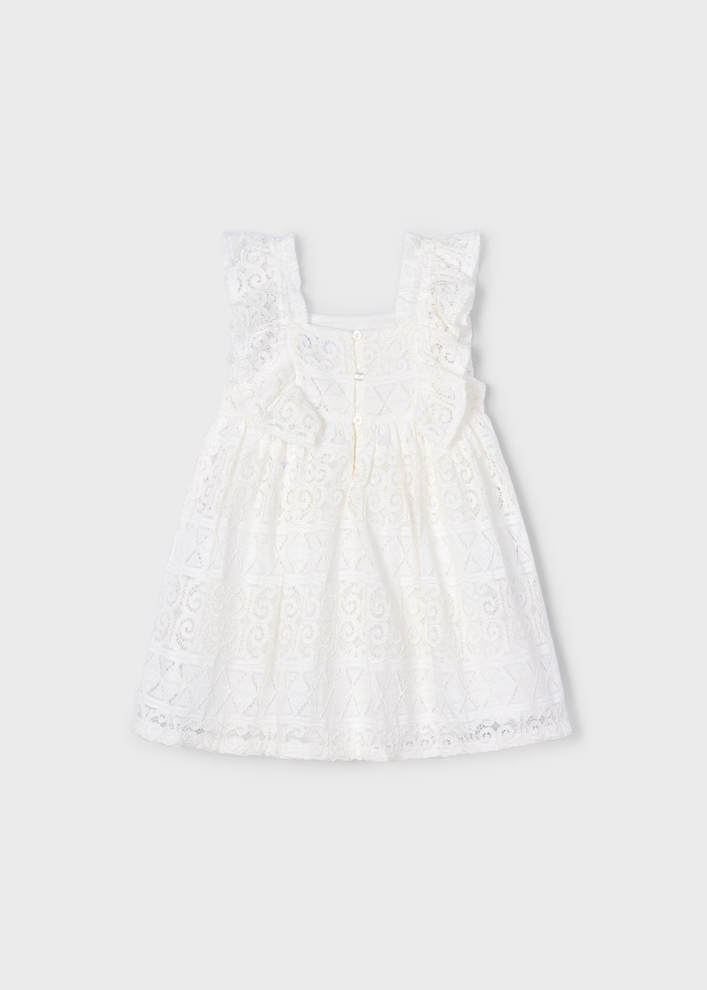 Abito fantasia a uncinetto bambina Mayoral colore panna Mayoral Panna