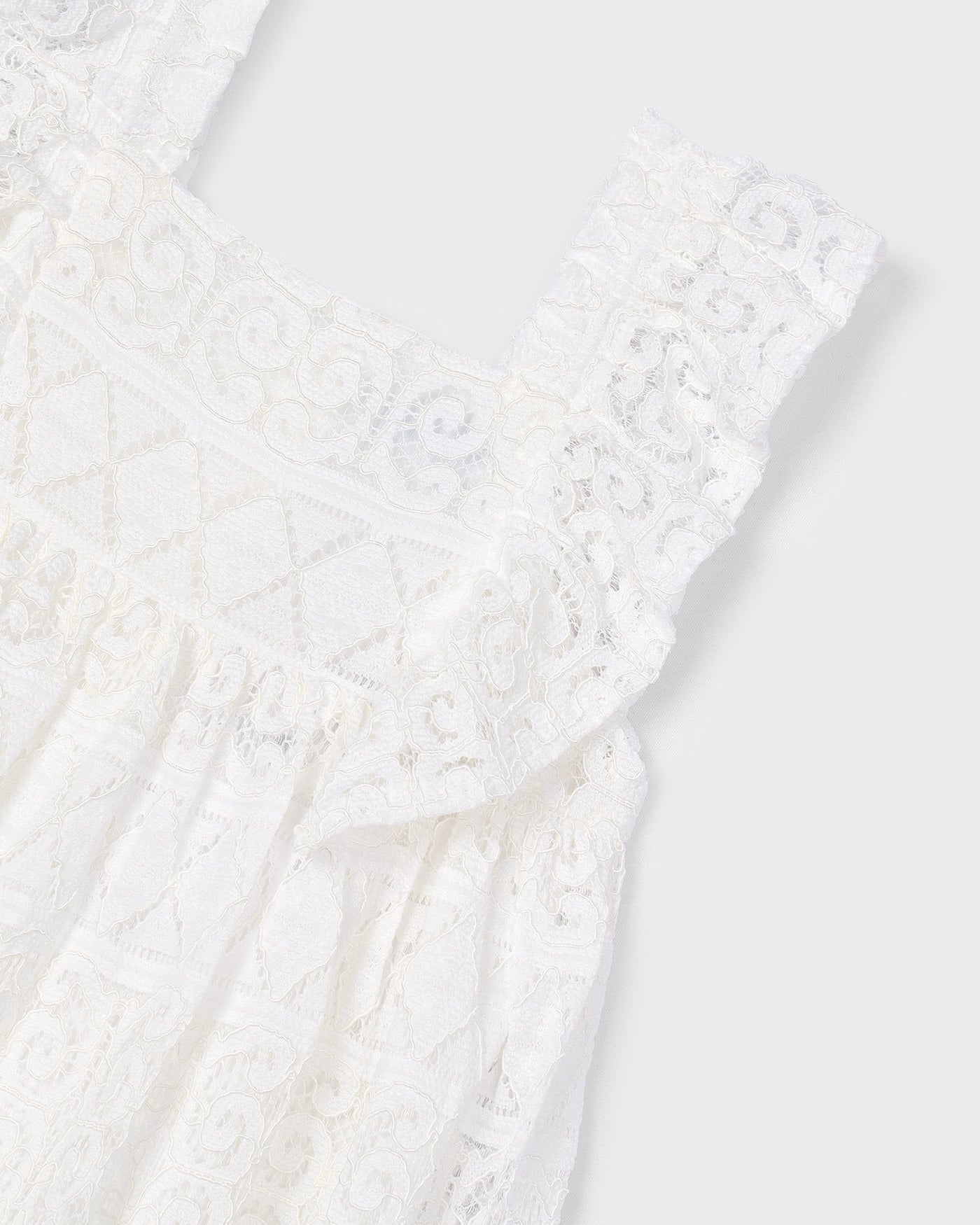 Abito fantasia a uncinetto bambina Mayoral colore panna Mayoral Panna