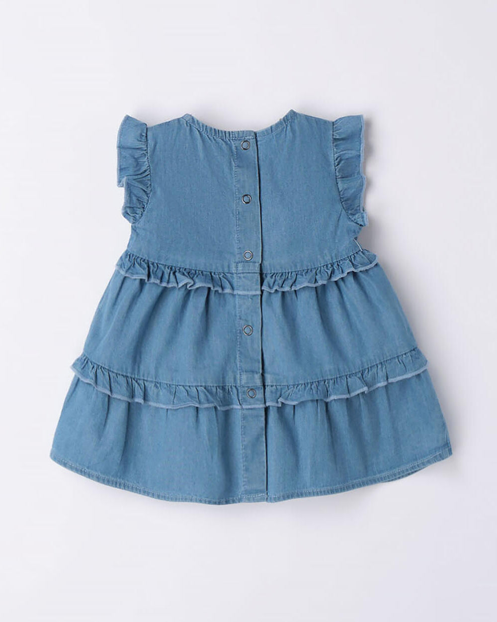 Abito fresco cotone neonata iDO blu jeans iDO Blu