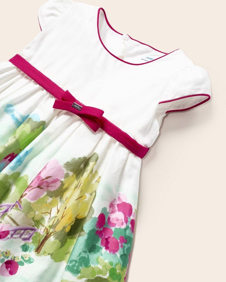 Abito neonata mayoral cotone con stampa dipinto - ErreGiModaBimbo