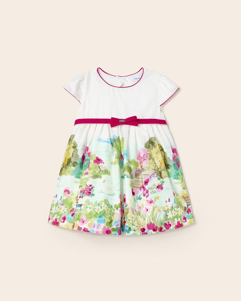 Abito neonata mayoral cotone con stampa dipinto - ErreGiModaBimbo