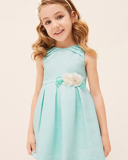 Abito smanicato apertura schiena bambina Mayoral Acqua Mayoral 2 Anni 92cm