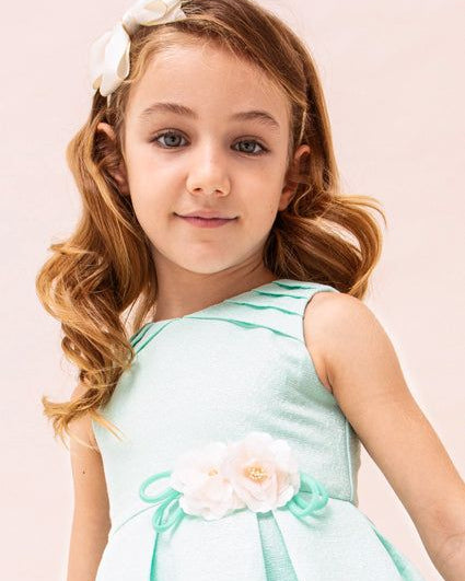 Abito smanicato apertura schiena bambina Mayoral Acqua Mayoral 2 Anni 92cm