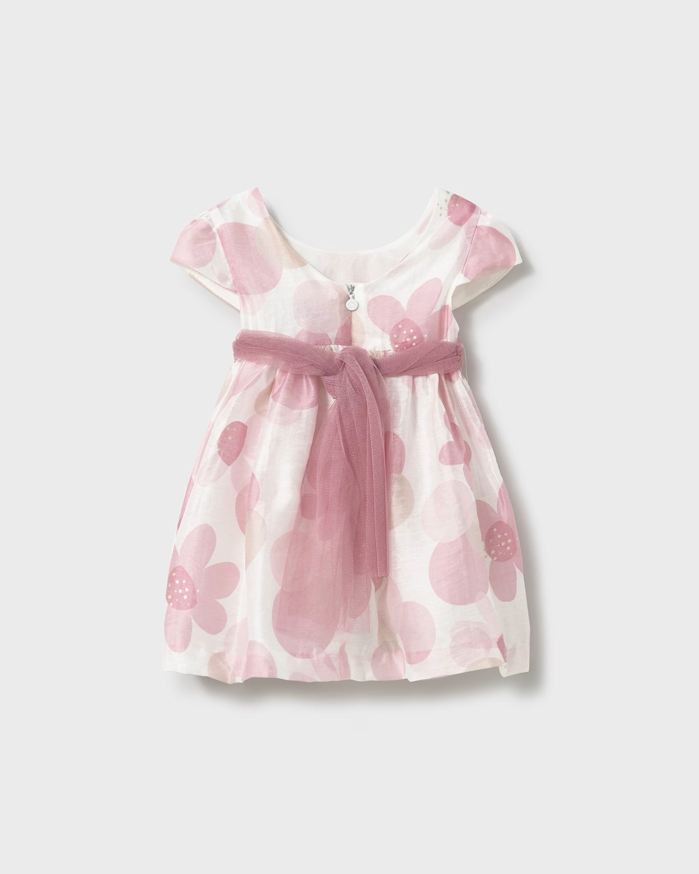 Abito stampato con fusciacca tulle neonata Mayoral rosa floreale Mayoral Rosa