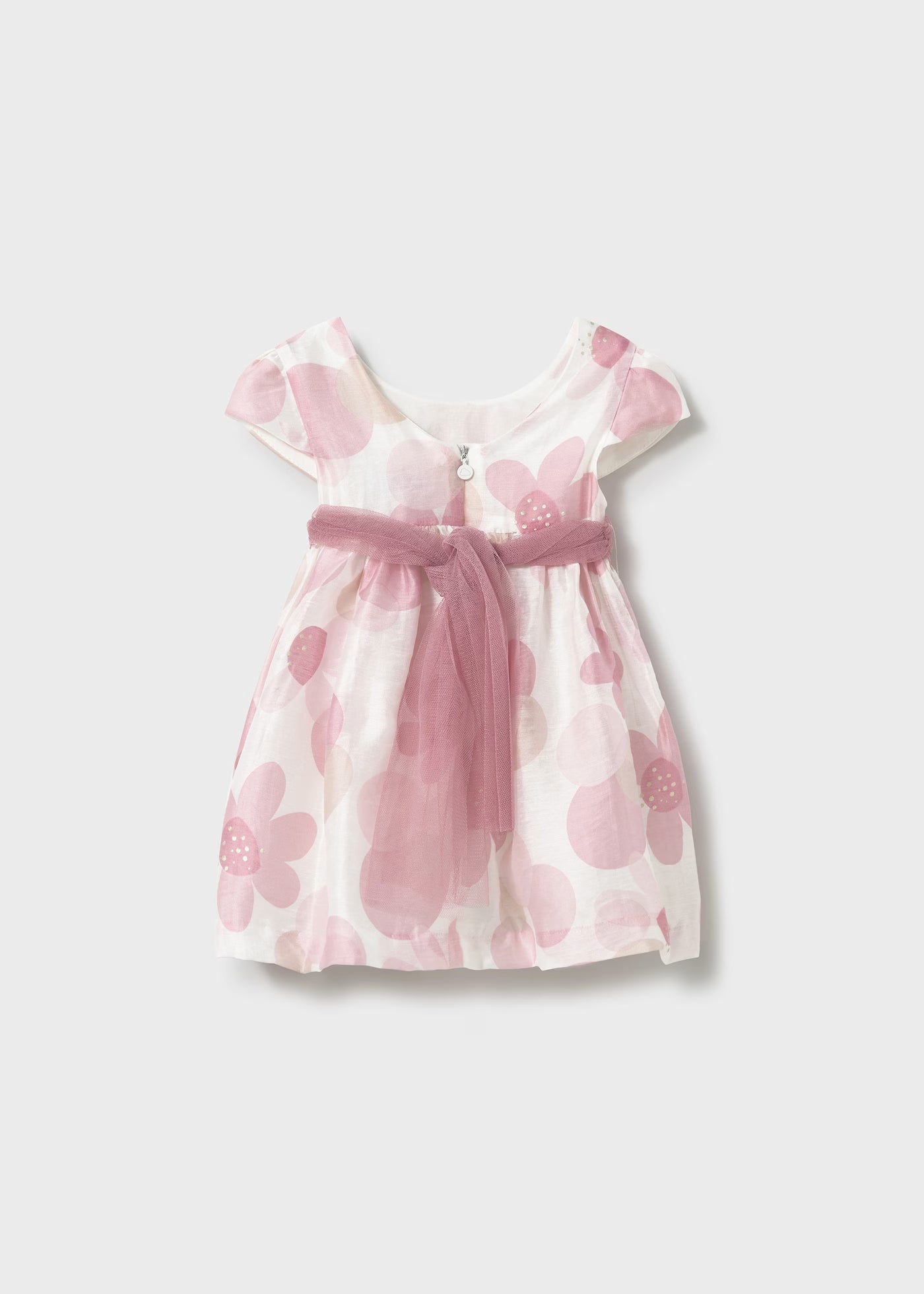 Abito stampato con fusciacca tulle neonata Mayoral rosa floreale Mayoral Rosa