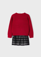 Abito tricot 2 pezzi bambina Mayoral rosso - ErreGiModaBimbo