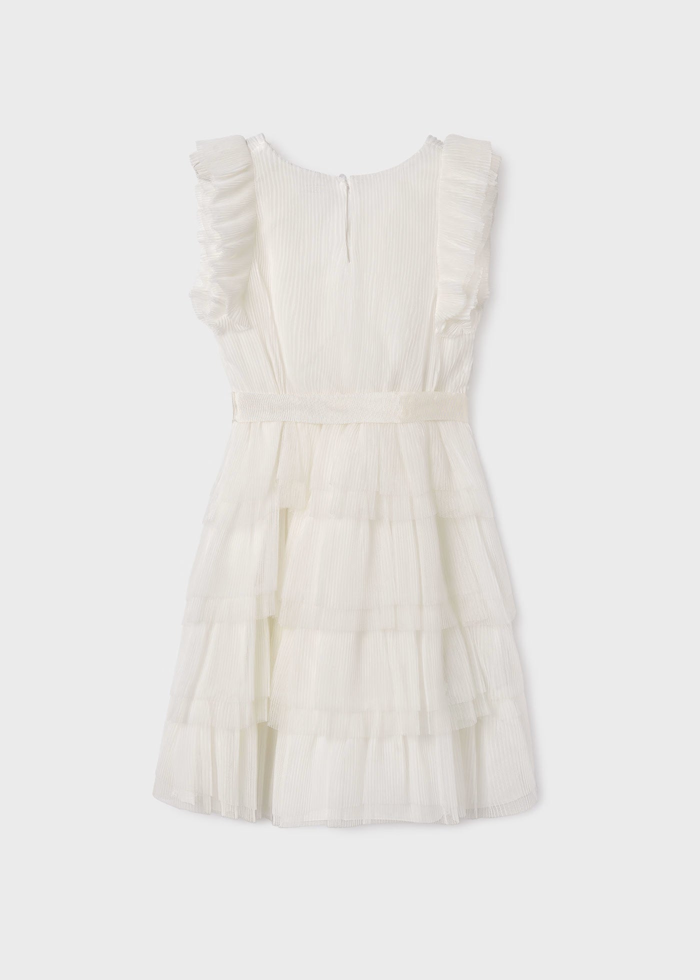 Abito tulle con volant ragazza Mayoral panna Mayoral Panna