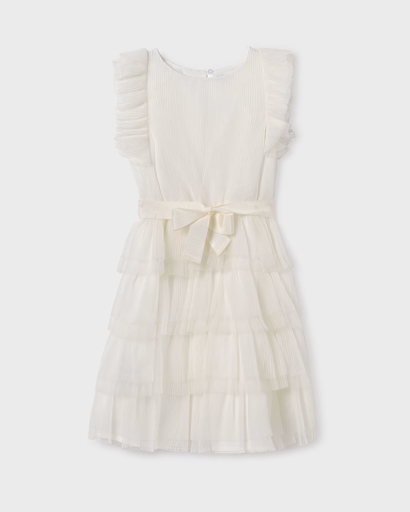 Abito tulle con volant ragazza Mayoral panna Mayoral Panna