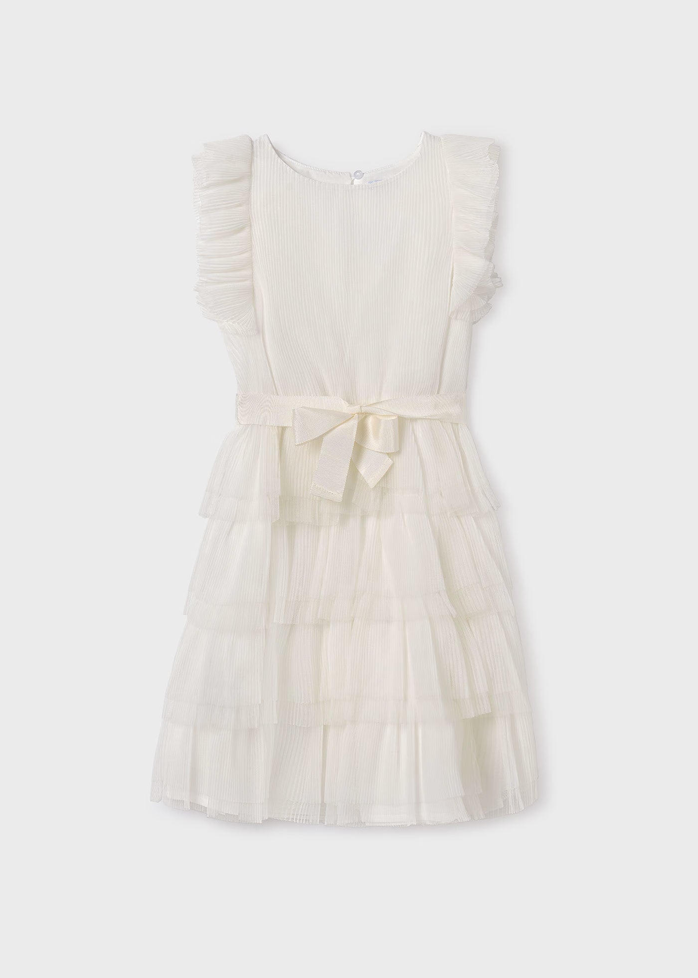 Abito tulle con volant ragazza Mayoral panna Mayoral Panna
