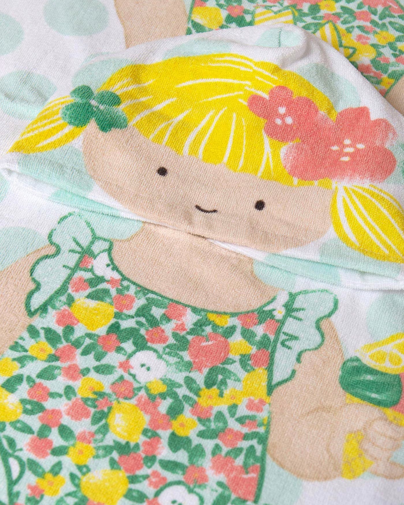 Asciugamano poncho con cappuccio 100% cotone neonata Bimba Flower Mayoral Default Title