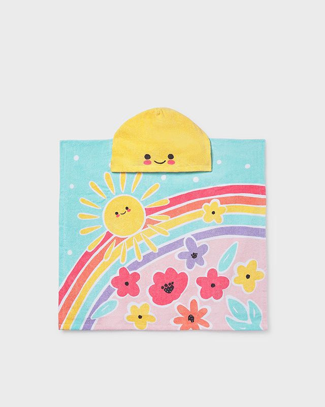 Asciugamano mare con cappuccio neonato Mayoral Newborn Arcobaleno Mayoral